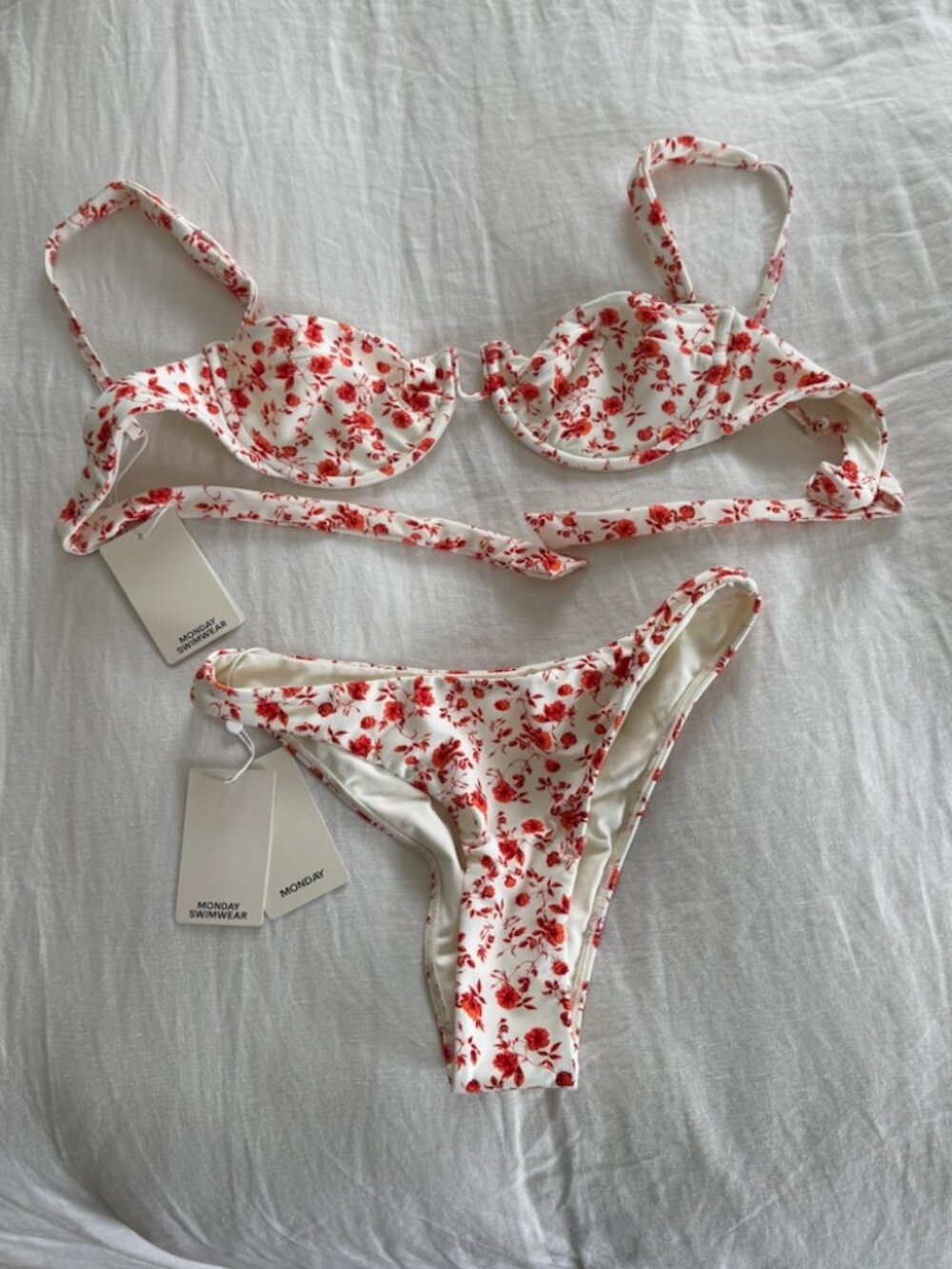 Monday Swimwear Cala Roja Top & Tamarama Bottom (Sunrise Floral)